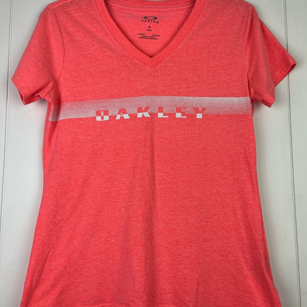 Oakley Women's Bright Coral V-Neck Tee